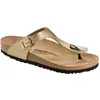 Image de Birkenstock, Femmes, Sandales, Gizeh Birko-Flor Étroit, Or, (37)