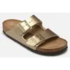 Image de Mules et sabots Birkenstock Arizona Birko Flor - Narrow pour Femme Or et bronze 35
