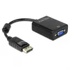 Image de Delock Adapter Displayport male > VGA 15 pin female - Adaptateur VGA - DisplayPort (M) pour HD-15 (VGA) (F) - 12.5 cm