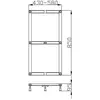 Image de Hoesch, Receveur de douche, Châssis Muna pour DW 1100/1200/1300/1400x900mm