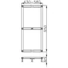 Image de Hoesch, Receveur de douche, Châssis Muna pour DW 1100/1200/1300/1400x1000mm 1100x110