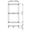 Image de Hoesch, Receveur de douche, Châssis Muna pour DW 1100/1200/1300/1400x800mm