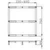 Image de Hoesch, Receveur de douche, Châssis Muna f DW 800/900/1000x800mm