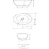 Image de Hoesch, Lavabo, Vasque à poser NAMUR 500x300x120mm blanc (300 mm, 500 mm)