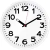 Image de EuroTime, Horloge murale, Horloge murale à quartz 82321 Blanc (30 cm)