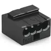 Image de Wago, Connecteur pour câble, Borne à fiche Micro-Wago quadruple noir