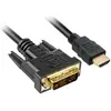 Image de Sharkoon HDMI (Typ A)   DVI (3 m), Câble vidéo, Noir