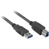 Image de Sharkoon USB 3.0 Stecker A auf Stecker B (1 m, USB 3.2 Gen 1), Câble USB