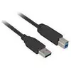 Image de Sharkoon USB 3.0 Stecker A auf Stecker B (3 m, USB 3.2 Gen 1), Câble USB