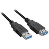 Image de Sharkoon USB 3.0 Verlängerungskabel (2 m, USB 3.2 Gen 1), Câble USB
