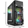 Image de Sharkoon VG7-W RGB (ATX), Boîtier PC, Noir