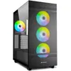 Image de Sharkoon Rebel C50 Noir RGB ATX (ATX, mATX, Mini-ITX), Boîtier PC, Noir