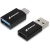 Image de Sharkoon Adaptateur USB-C OfficePal, Adaptateur USB, Noir
