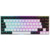 Image de Sharkoon SGK50 S3 (DE, Filaire), Clavier, Blanc, Multicolore