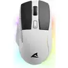 Image de Sharkoon SKILLER SGM50W Blanc (Filaire, Sans fil), Souris, Blanc, Noir