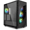 Image de Sharkoon Rebel C80G RGB ATX Noir (Noir) (ATX, mATX, Mini-ITX), Boîtier PC, Noir