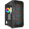 Image de Sharkoon AK3 RGB Black ATX (noir) (ATX, mATX, Mini-ITX), Boîtier PC, Noir