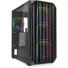 Image de Sharkoon AK5 RGB Black ATX (noir) (ATX, mATX, Mini-ITX), Boîtier PC, Noir