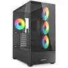 Image de Sharkoon AK6 RGB Black ATX (noir) (ATX, mATX, Mini-ATX), Boîtier PC, Noir