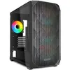 Image de Sharkoon MK3 RGB Black mATX (noir) (mATX, Mini-ITX), Boîtier PC, Noir