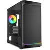 Image de Sharkoon MK4 RGB Black mATX (noir) (mATX, Mini-ITX), Boîtier PC, Noir