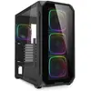 Image de Sharkoon AK5G RGB Black ATX (noir) (ATX, mATX, Mini-ITX), Boîtier PC, Noir