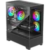 Image de Xilence Gehäuse BEAM Schwarz (XG172) (ATX, mATX, Mini-ITX), Boîtier PC, Noir