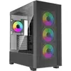 Image de Xilence Flux X916.ARGB (schwarz, Tempered Glass) (ATX, mATX, Mini-ITX), Boîtier PC, Noir