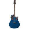 Image de Ovation celebrity elite plus mid cutaway blue transparent quilt Folk électro