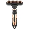 Image de EBI Noir Detangling Rake 39 Pins Rotating + Waving (Chat, Chien), Équipement de toilettage