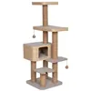Image de EBI Griffoir Palawan pour chats - 48 x 48 x 140 cm - Brun