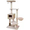 Image de EBI Krabpaal Barbados Beige 69 x 49 x 156 cm - Kat (156 cm, Beige), Arbre à chat