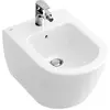 Image de Villeroy & Boch, Cuvette toilettes + bidet, Bidet mural Subway 2.0 54000R1 blanc avec revêtement