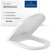 Image de Villeroy & Boch, Abattant WC, Siège WC Hommage, avec abaissement automatique et abattant amovible
