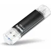 Image de Hama Laeta Twin USB 3.0 16GB (16 Go, USB-A), Clé USB, Noir