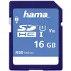 Image de Hama SDHC 16GB Class 10 UHS-I (16 Go, SDHC, U1, UHS-I), Carte mémoire, Bleu