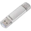Image de Hama C-Laeta (16 Go, USB-A, USB-C), Clé USB, Argent