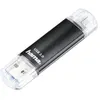 Image de Clé USB Laeta Twin, USB 3 .0, 256GB, 40MB/s, noire