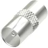 Image de Hama Adaptateur d'antenne, connecteur coaxial (Fiches et connecteurs), Parabole : accessoires, Argent