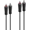 Image de Hama Câble audio, 2 RCA mâles - 2 RCA mâles, 1,5 m (1.50 m, Câbles Cinch), Câble audio