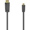 Image de Hama HDMI (Typ A)   micro HDMI (Typ D) (1.50 m), Câble vidéo, Noir