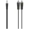 Image de Hama Câble audio, fiche jack 3,5 mm - 2 fiches cinch, stéréo, 1,5 m (1.50 m, Câbles Cinch), Câble audio