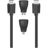 Image de Hama HDMI (Typ A) mini HDMI (Typ C)   HDMI (Typ A) mini HDMI (Typ C) (1.50 m), Câble vidéo, Noir