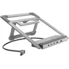 Image de Hama Connect2Office Stand (USB-C, 12 ports), Station d'accueil + hub USB, Gris