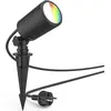 Image de Hama, Éclairage d'extérieur, Lampe de jardin WLAN avec piquet de terre, étanche, colorée, intensité lumineuse variable (450 lm, IP65)