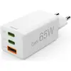 Image de Hama Chargeur rapide (65 W, 3 ports), Chargeur USB, Blanc