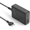 Image de Hama Ladestation (140 W, 5 ports), Chargeur USB, Noir