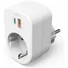 Image de Hama, Bloc multprise + prise multiple, Steckdosenadapter-USBC+USBA (CEE 7/4, USB-A, USB-C, 3x)