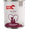 Image de Herrmann's Pure Viande / Pure Viande Bio 6 x 800 g pour chien et chat - boeuf bio