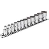 Image de Vigor, Clé à douille + douilles, Jeu de douilles multiprofil   V1897   Carré6,3 mm (1/4 pouce)   Multiprofil   4... (10 mm, 11 mm, 12 mm, 13 mm, 14 mm, 4 mm, 5 mm, 6 mm, 7 mm, 8 mm, 9 mm)
